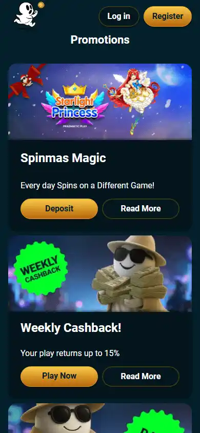 Ghostino Casino screenshot 6