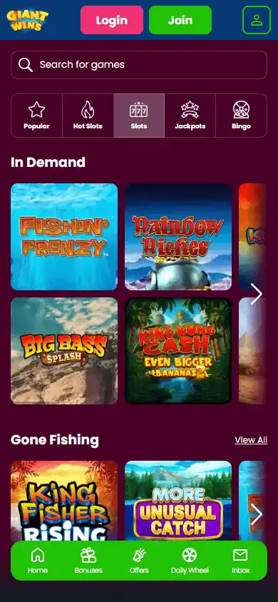 Giant Wins Casino screenshot 5