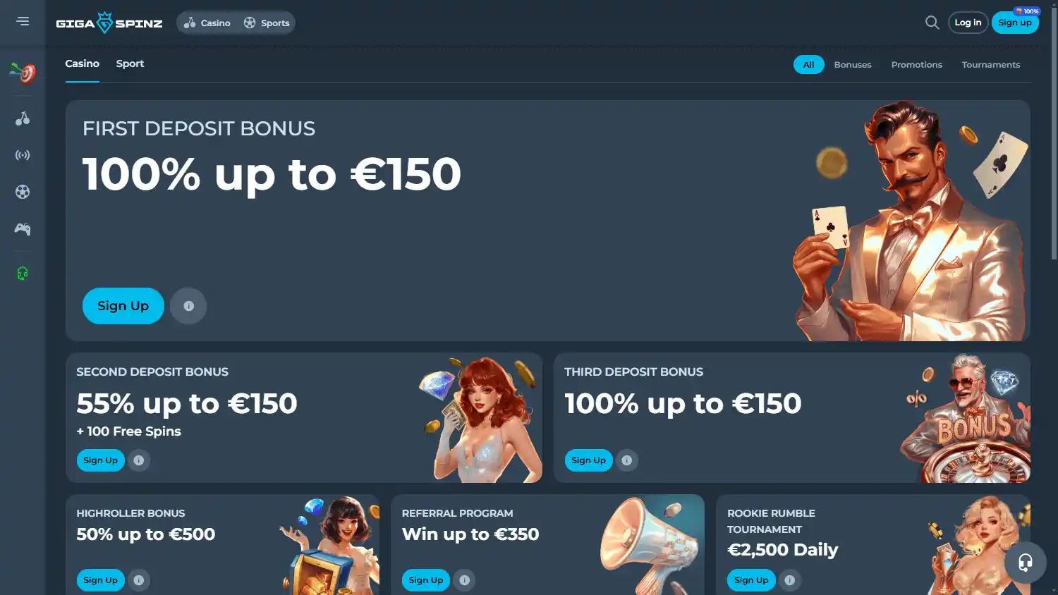 Gigaspinz Casino screenshot 3