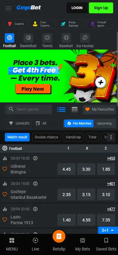 GinjaBet Casino screenshot 4