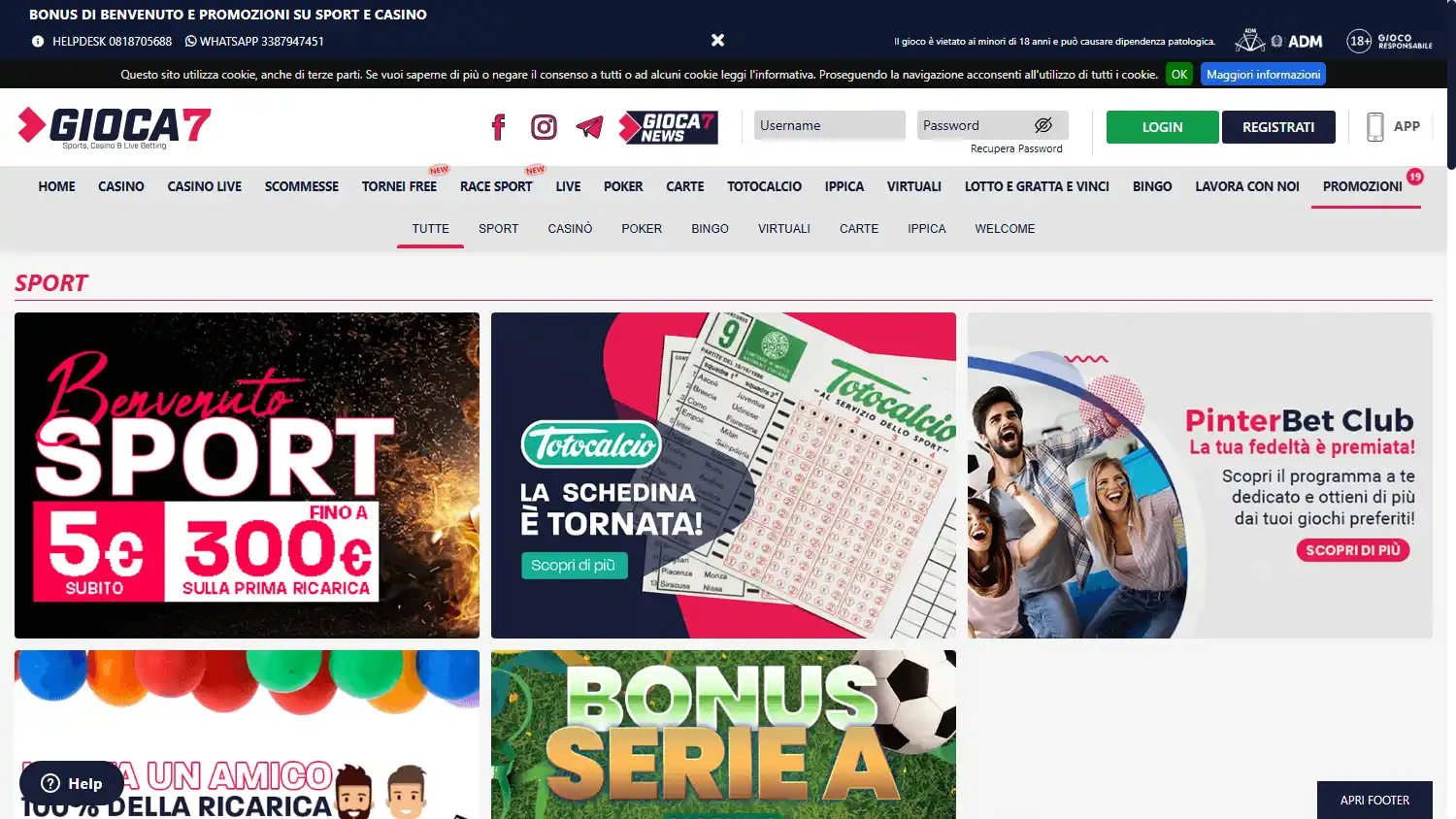 Gioca7 Casino screenshot 3