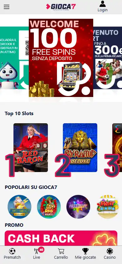 Gioca7 Casino screenshot 4
