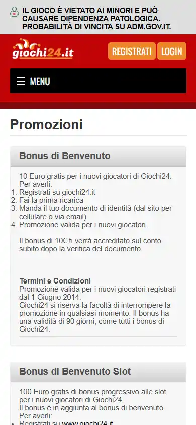 Giochi24 Casino screenshot 6