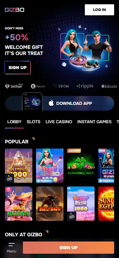 Gizbo Casino screenshot 4