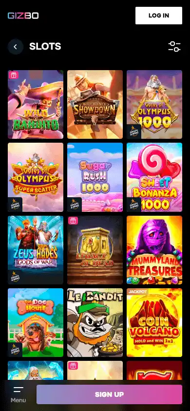 Gizbo Casino screenshot 5