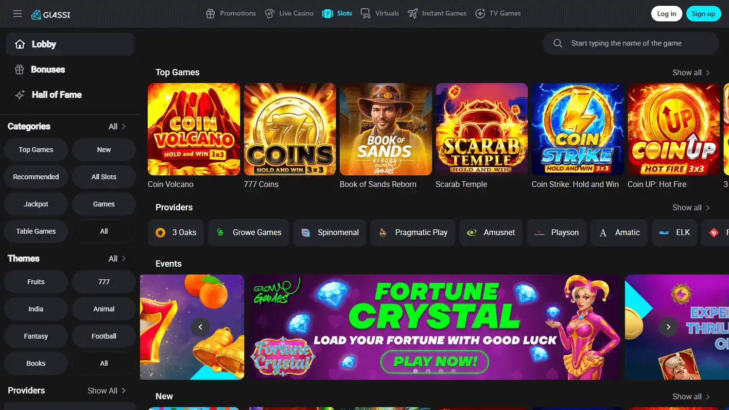 Glassi Casino screenshot 3
