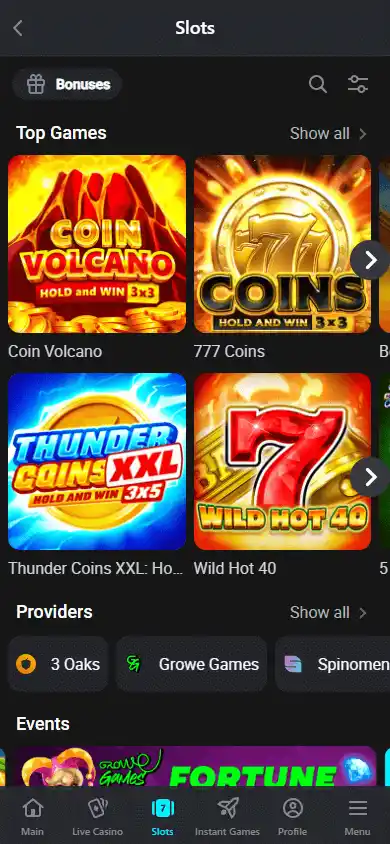 Glassi Casino screenshot 6