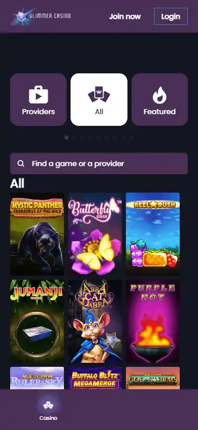 Glimmer Casino screenshot 5