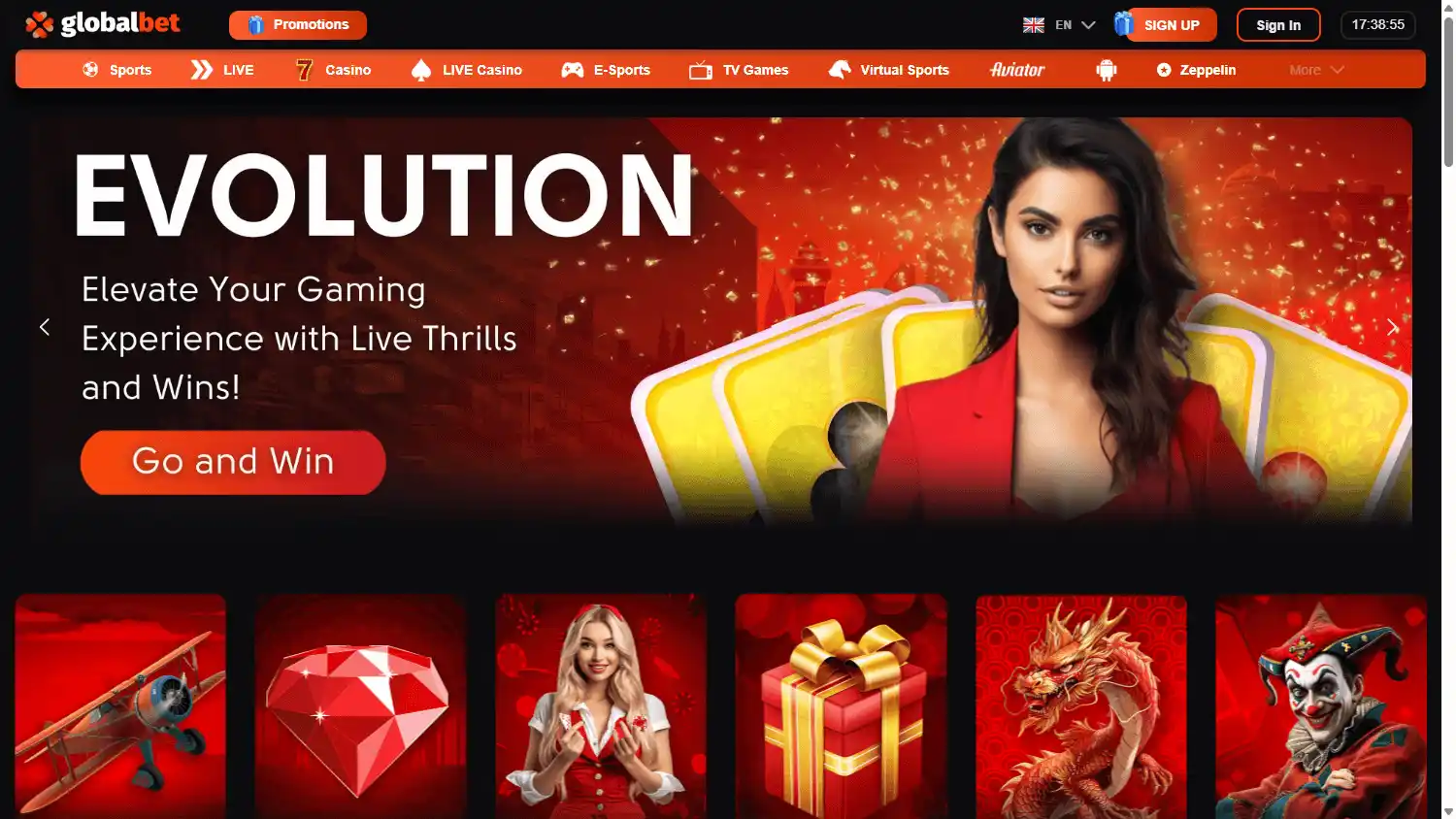 Global-Bet Casino screenshot 1