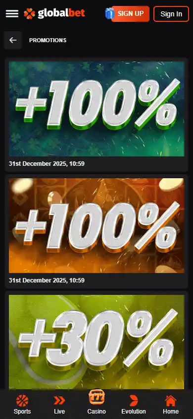 Global-Bet Casino screenshot 6