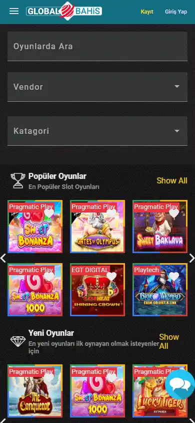GlobalBahis Casino screenshot 5