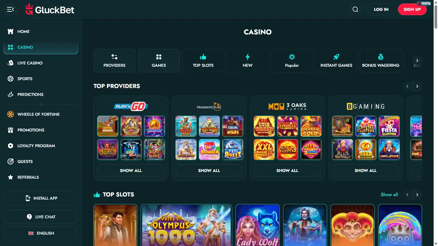 GluckBet Casino screenshot 2
