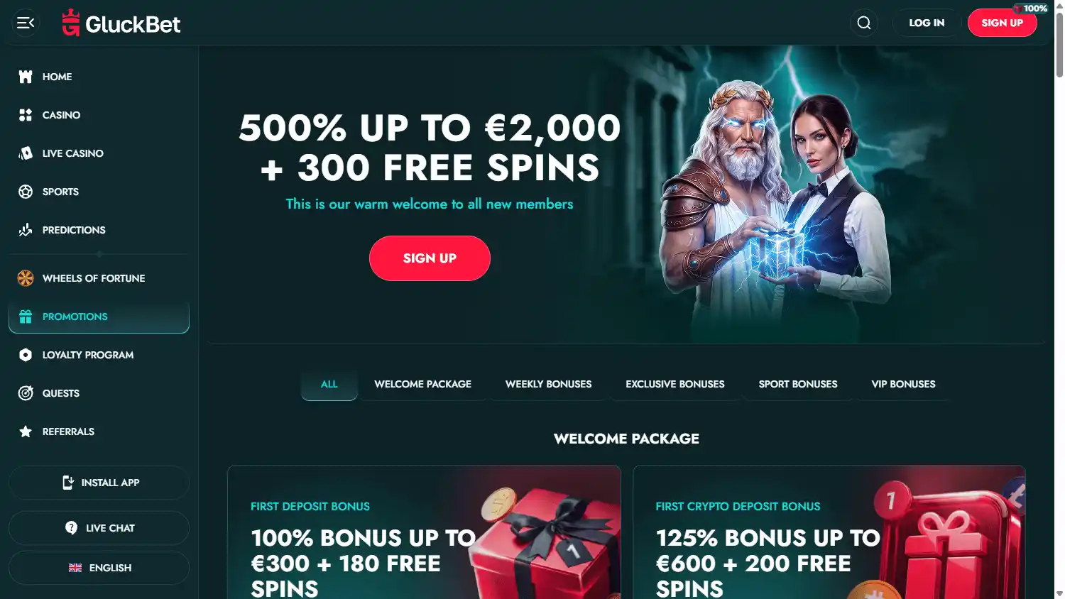 GluckBet Casino screenshot 3