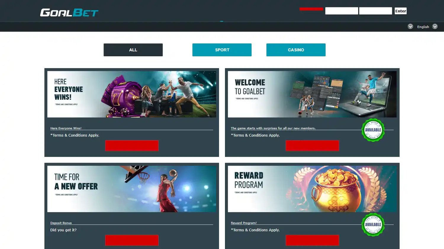 Goalbet Casino screenshot 2