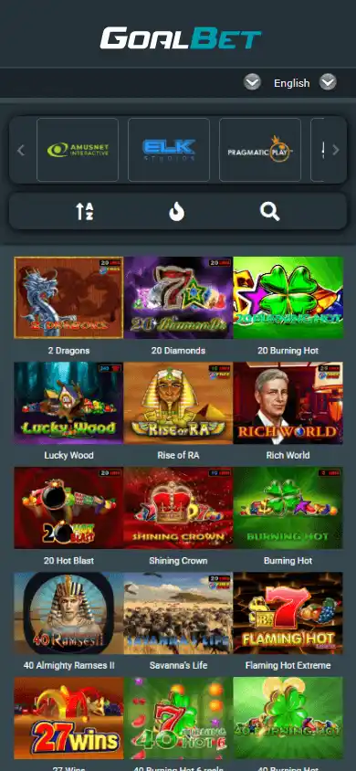 Goalbet Casino screenshot 3