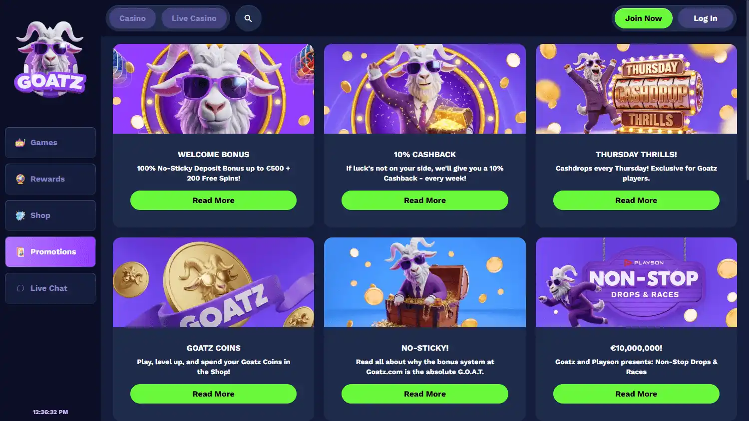 GOATZ Casino screenshot 3