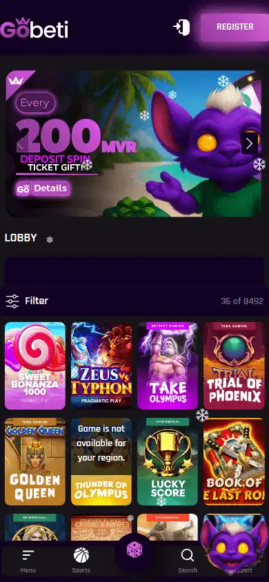 Gobeti Casino screenshot 5
