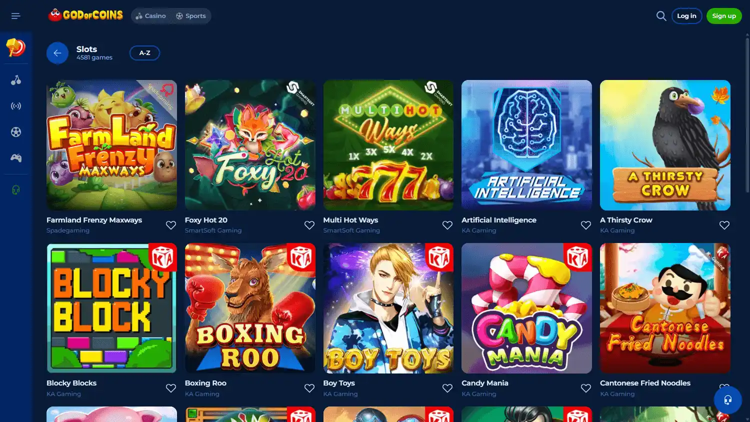 God of Coins Casino screenshot 2