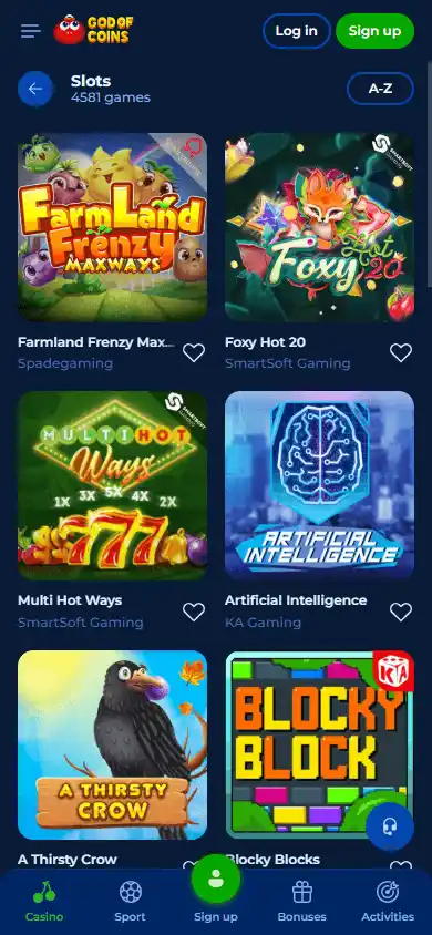 God of Coins Casino screenshot 5