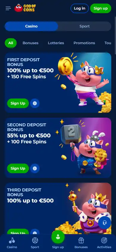 God of Coins Casino screenshot 6