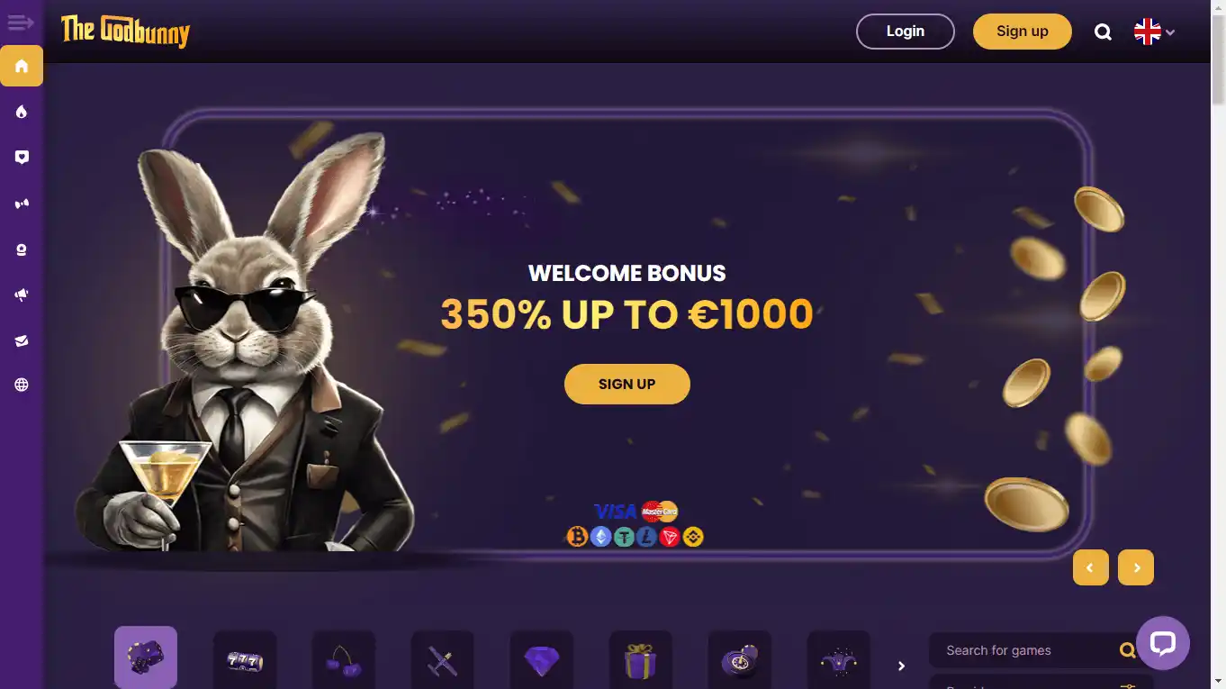 Godbunny Casino screenshot 1