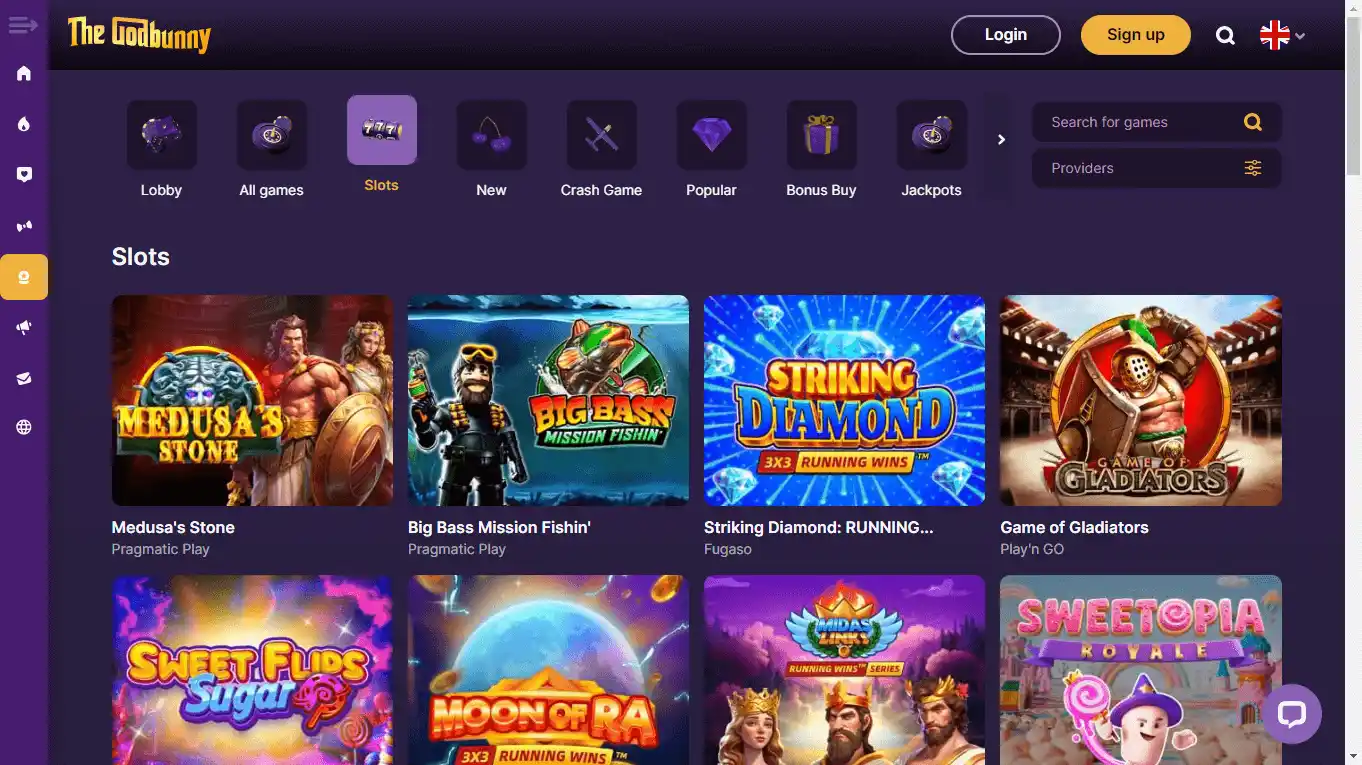 Godbunny Casino screenshot 2