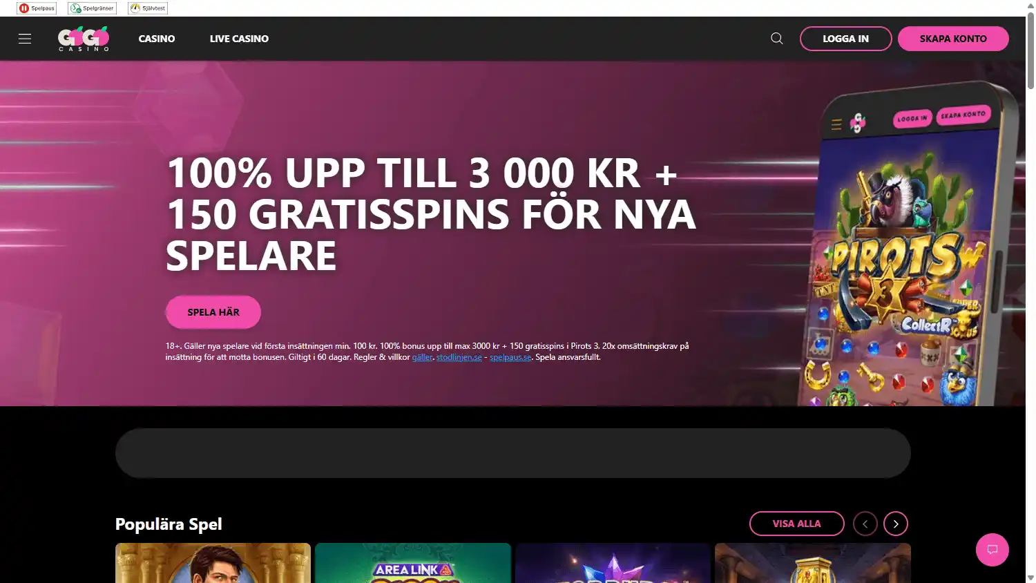 GoGo Casino screenshot 1