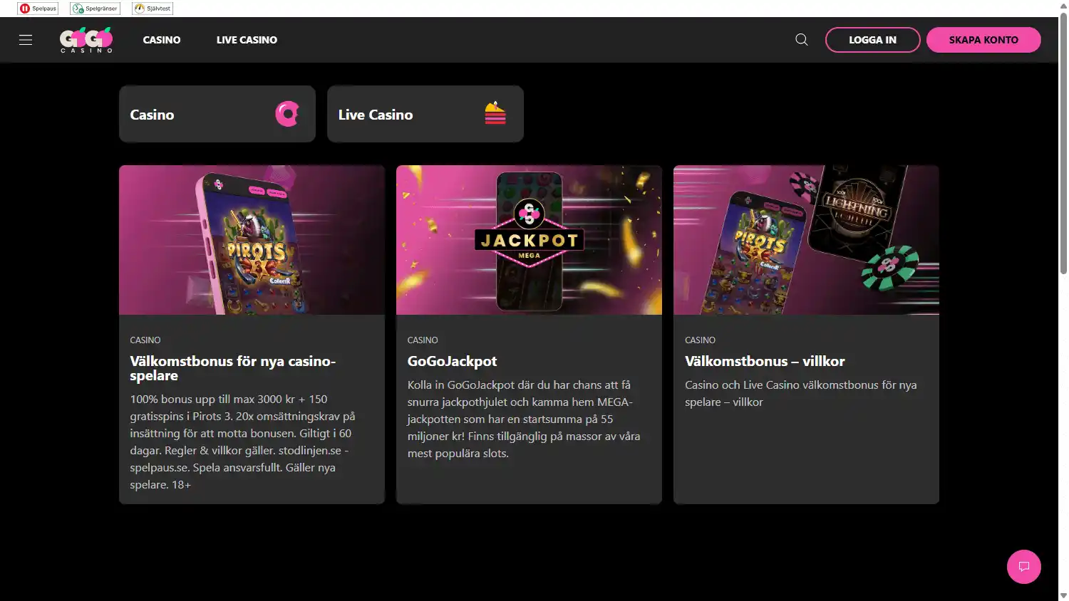 GoGo Casino screenshot 3