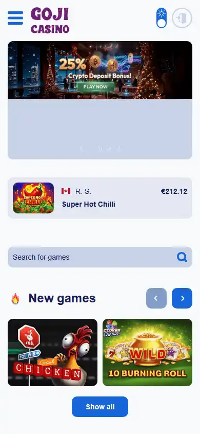 GojiCasino screenshot 4