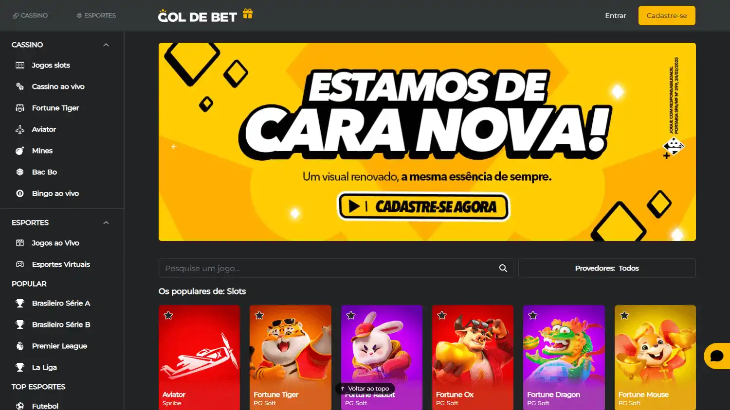GOL DE BET Casino screenshot 2