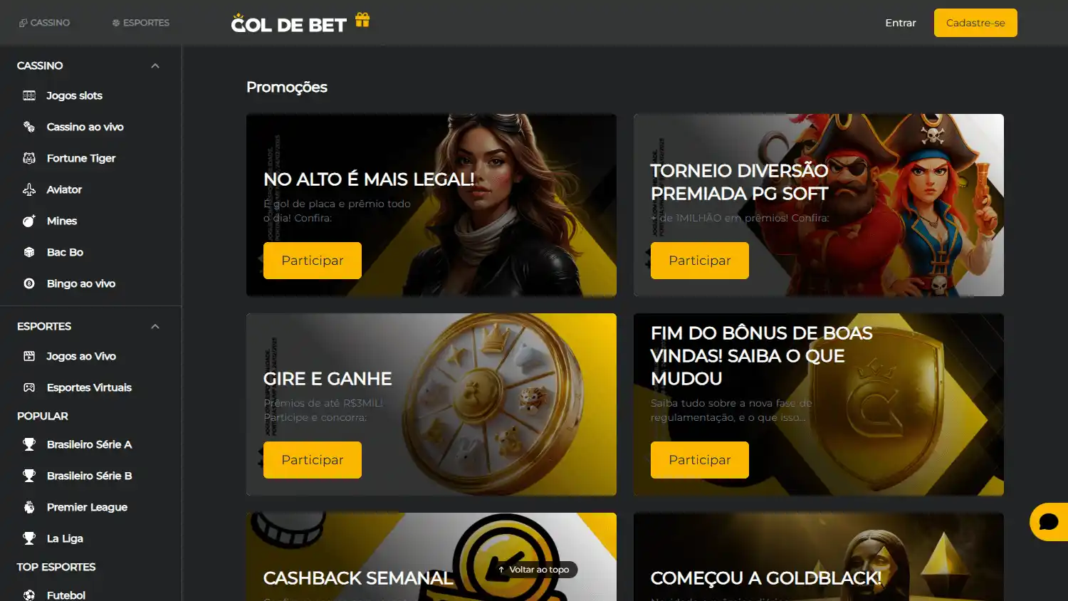 GOL DE BET Casino screenshot 3