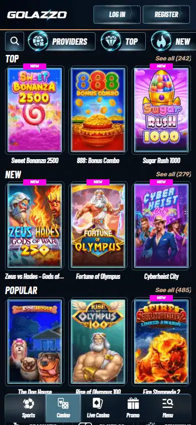 Golazzo Casino screenshot 5