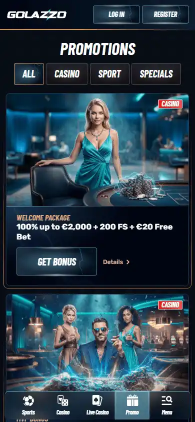 Golazzo Casino screenshot 6