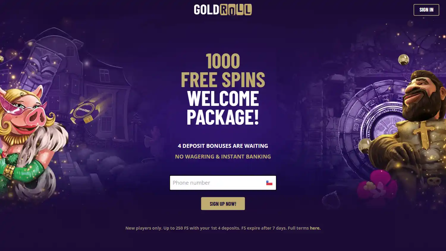 Gold Roll Casino screenshot 1