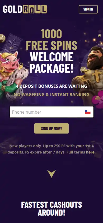 Gold Roll Casino screenshot 2