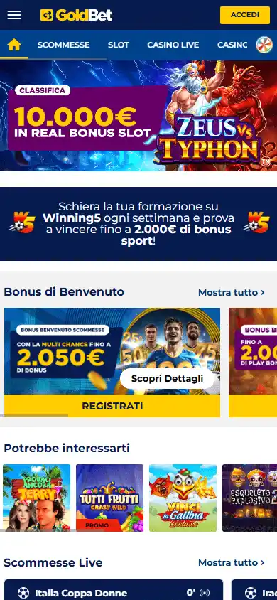 GoldBet Casino IT screenshot 4