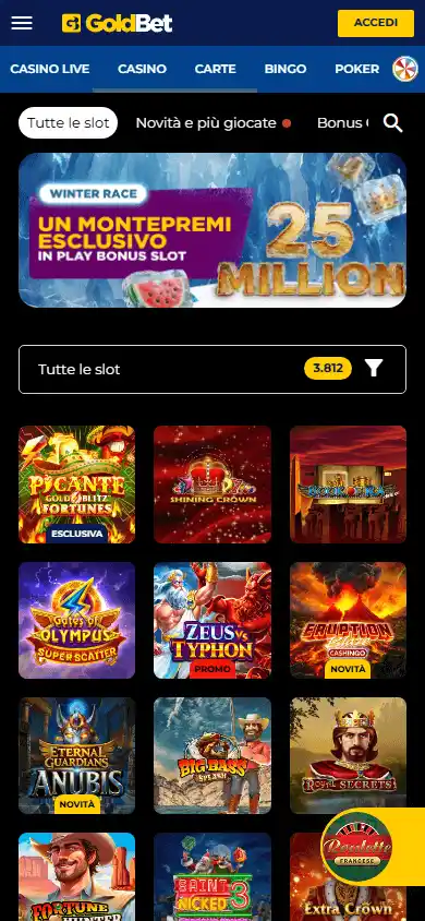 GoldBet Casino IT screenshot 5
