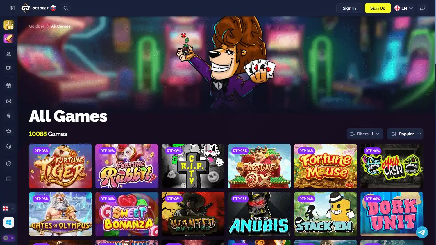 Goldbet Casino screenshot 2
