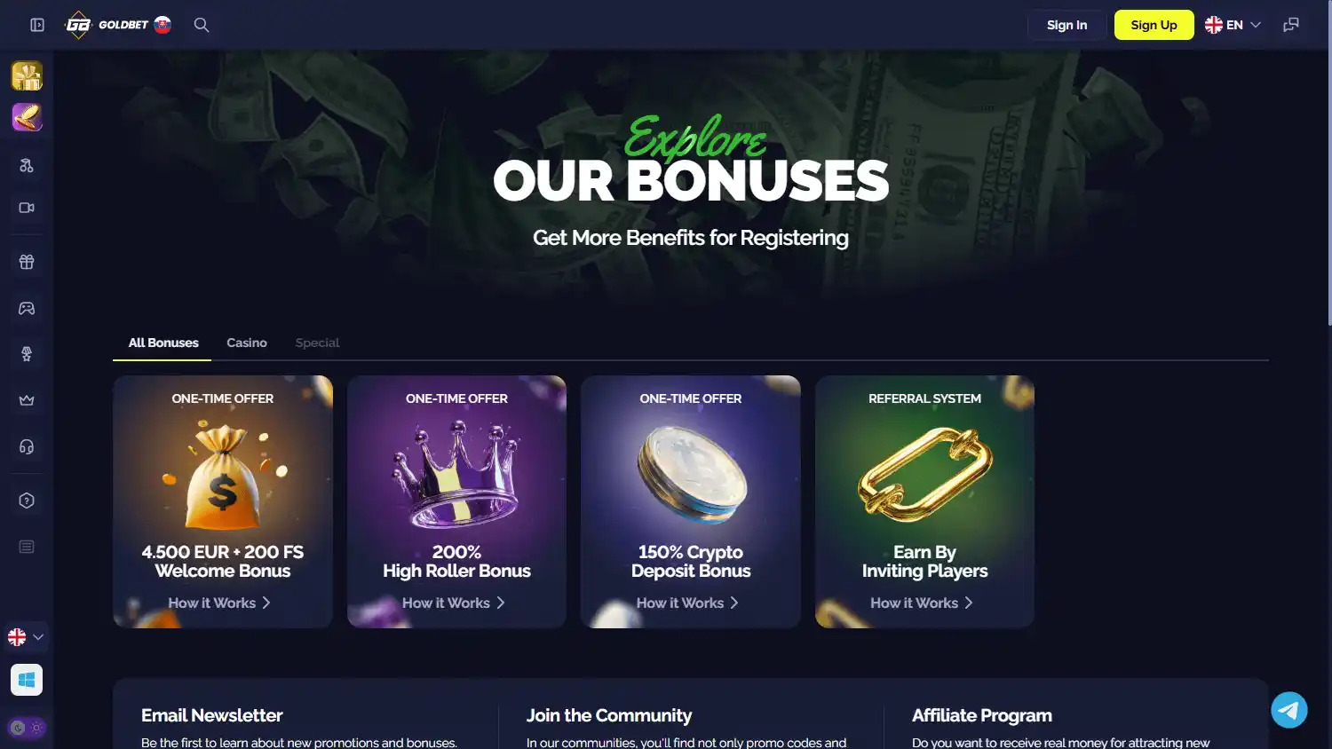 Goldbet Casino screenshot 3
