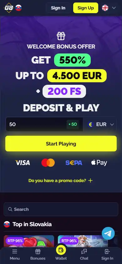 Goldbet Casino screenshot 4