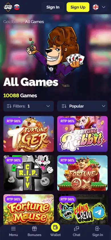Goldbet Casino screenshot 5
