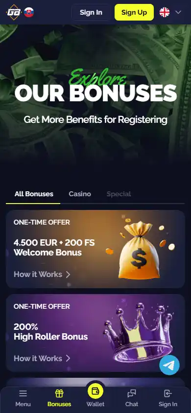 Goldbet Casino screenshot 6