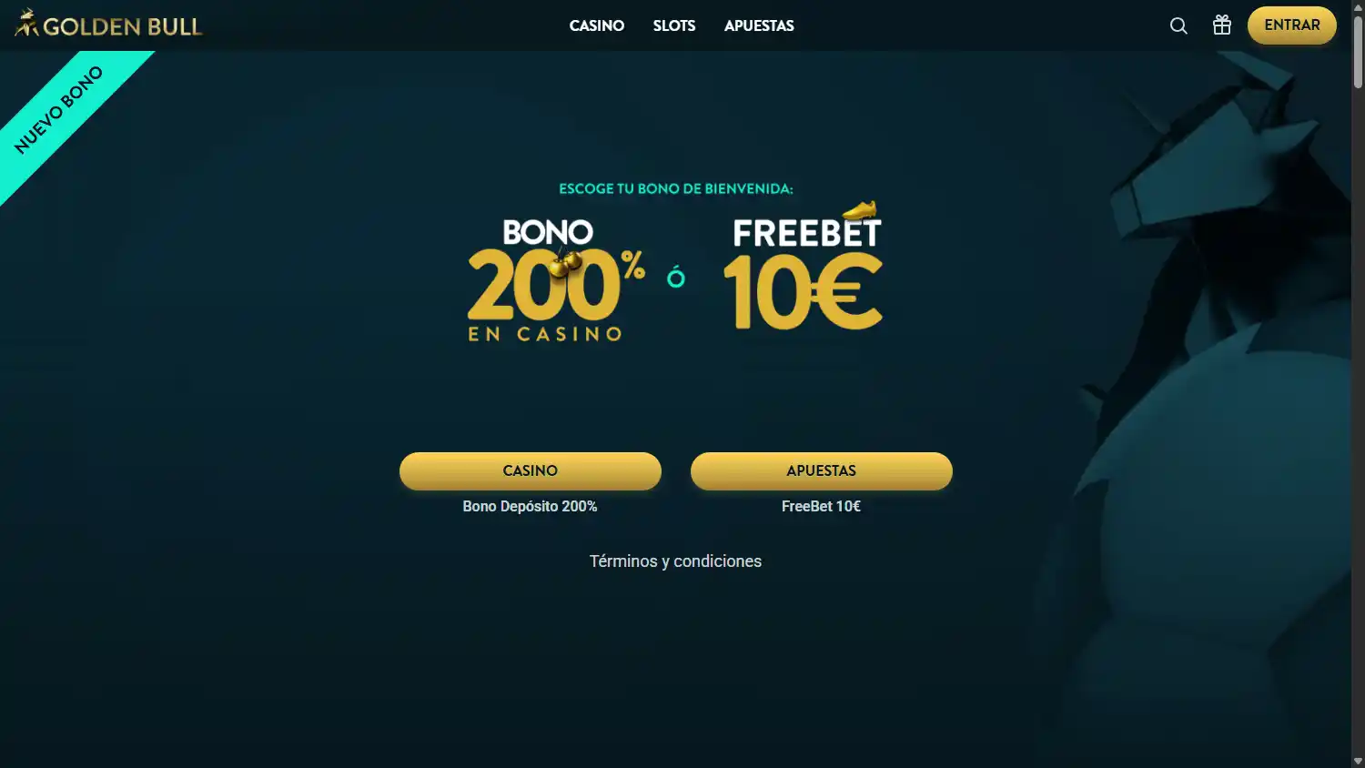 Golden Bull Casino ES screenshot 1