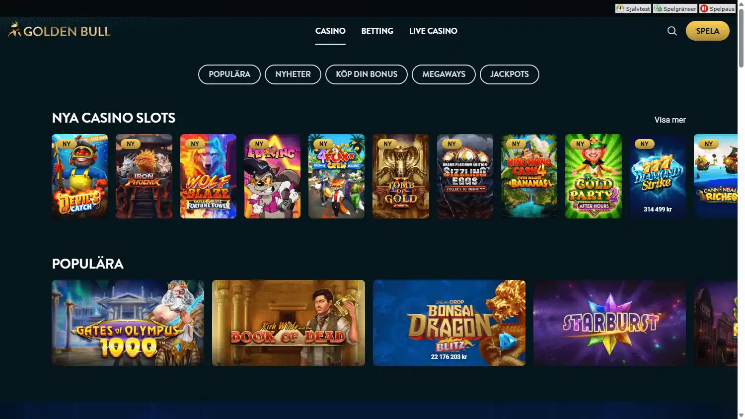 Golden Bull Casino ES screenshot 3