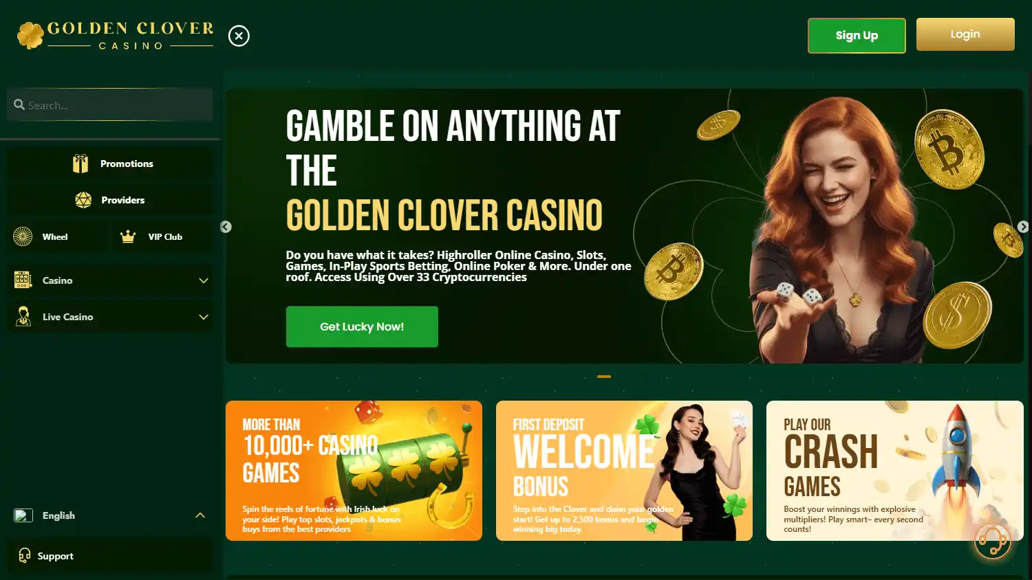 Golden Clover Casino screenshot 1