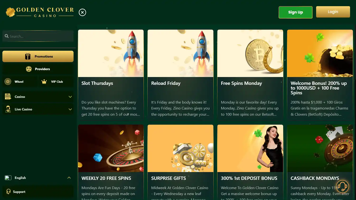 Golden Clover Casino screenshot 3