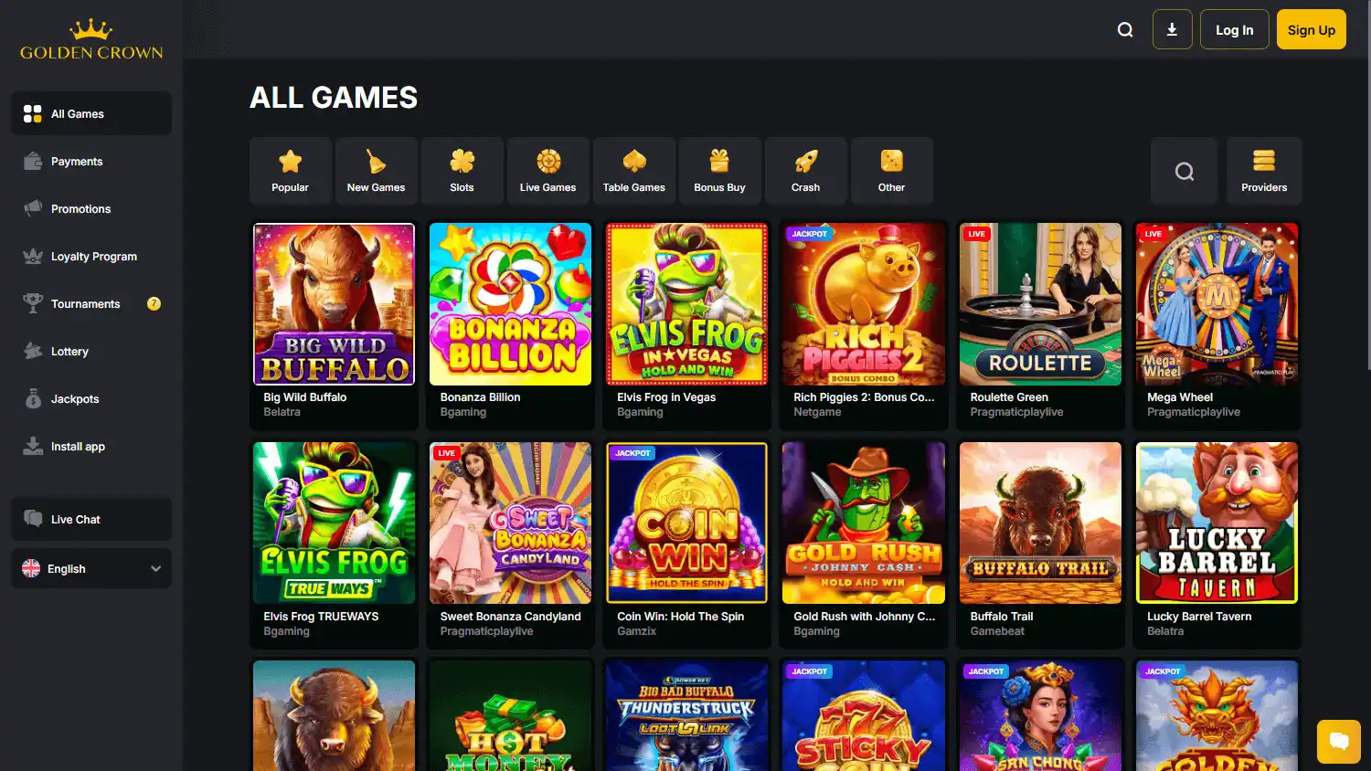 Golden Crown Casino screenshot 2