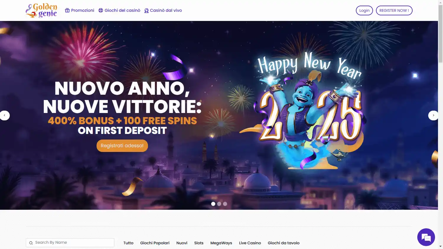 Golden Genie Casino screenshot 1