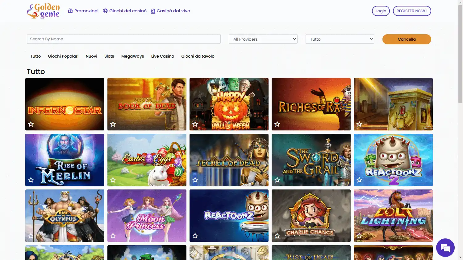 Golden Genie Casino screenshot 2
