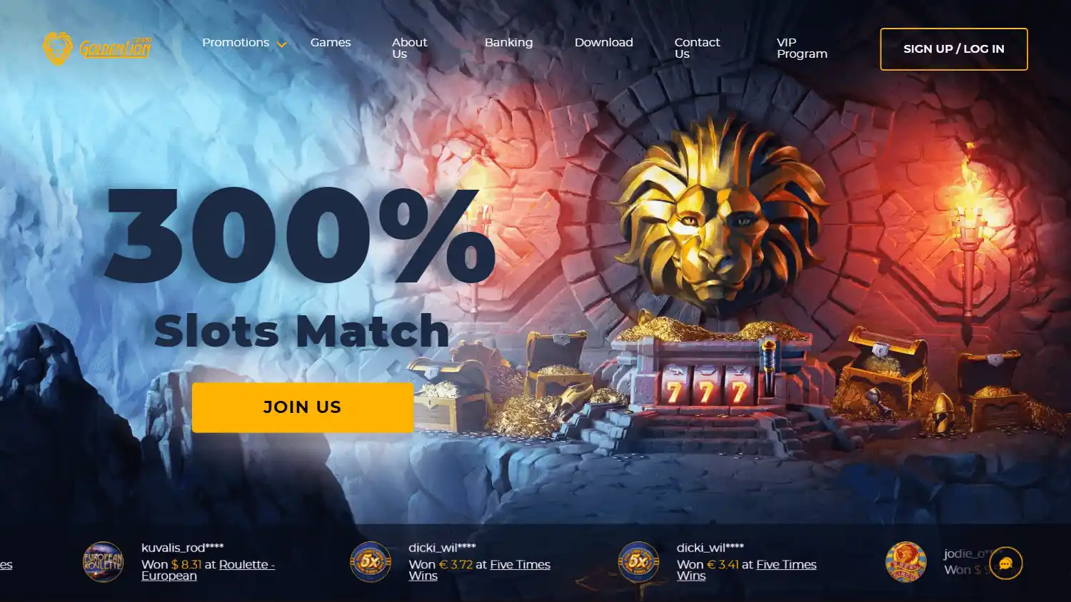 Golden Lion Casino screenshot 1